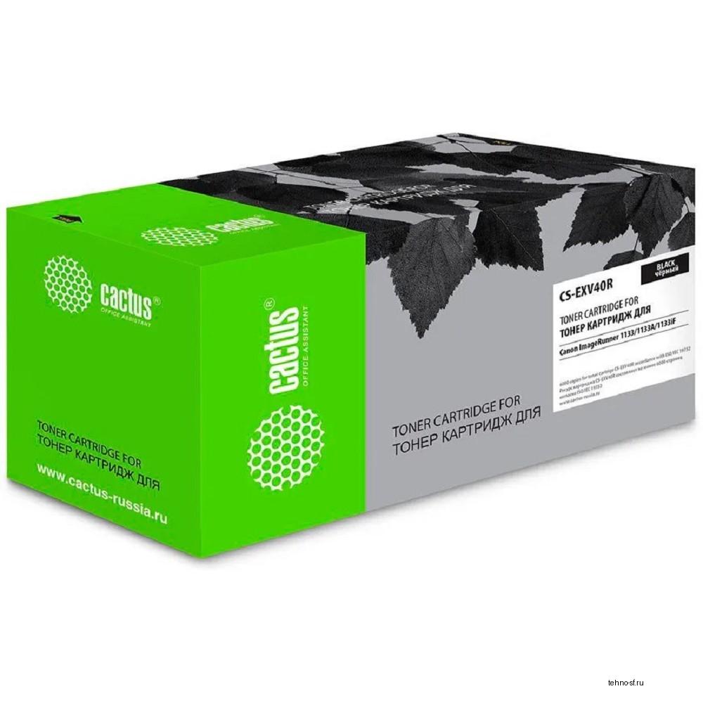 Картридж лазерный Cactus CS-EXV40 C-EXV40 черный (6000стр.) для Canon IR 1133/1133A/1133iF