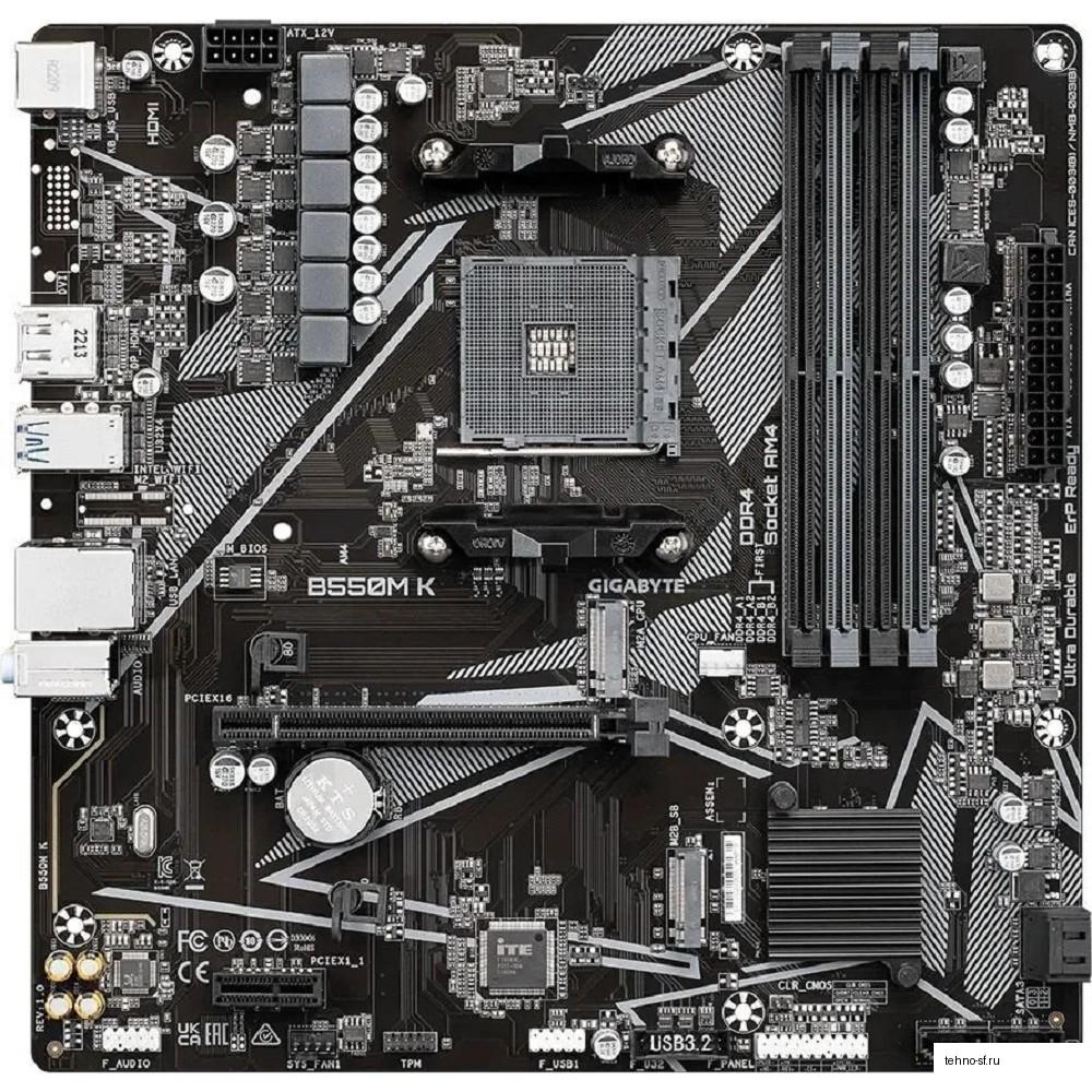 Gigabyte B550M K {SocketAM4, AMD B550,4xDDR4  mATX} Ret