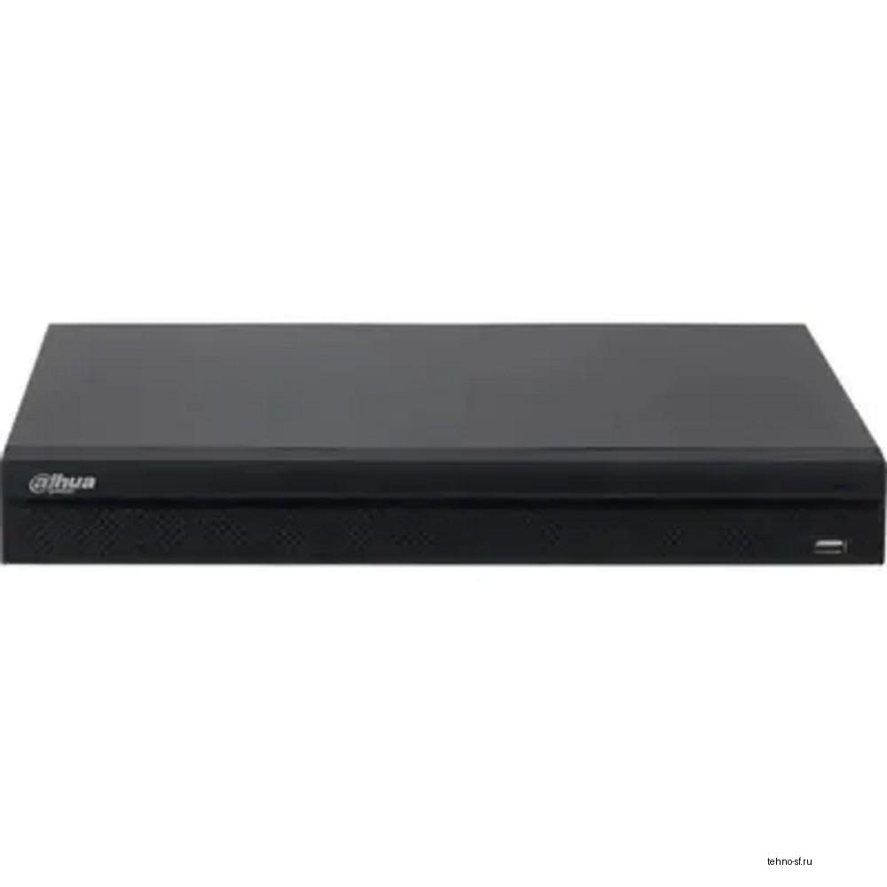 DAHUA DHI-NVR4216-16P-4KS3 16-канальный IP-видеорегистратор с PoE 4K и H.265+, видеоаналитика, входящий поток до 160Мбит/с, 2 SATA III до 20Тбайт