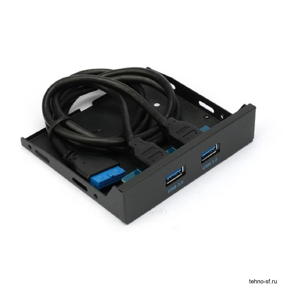 Gembird Планка USB 3.0 на переднюю панель 3.5", 2 порта USB (FP3.5-USB3-2A)