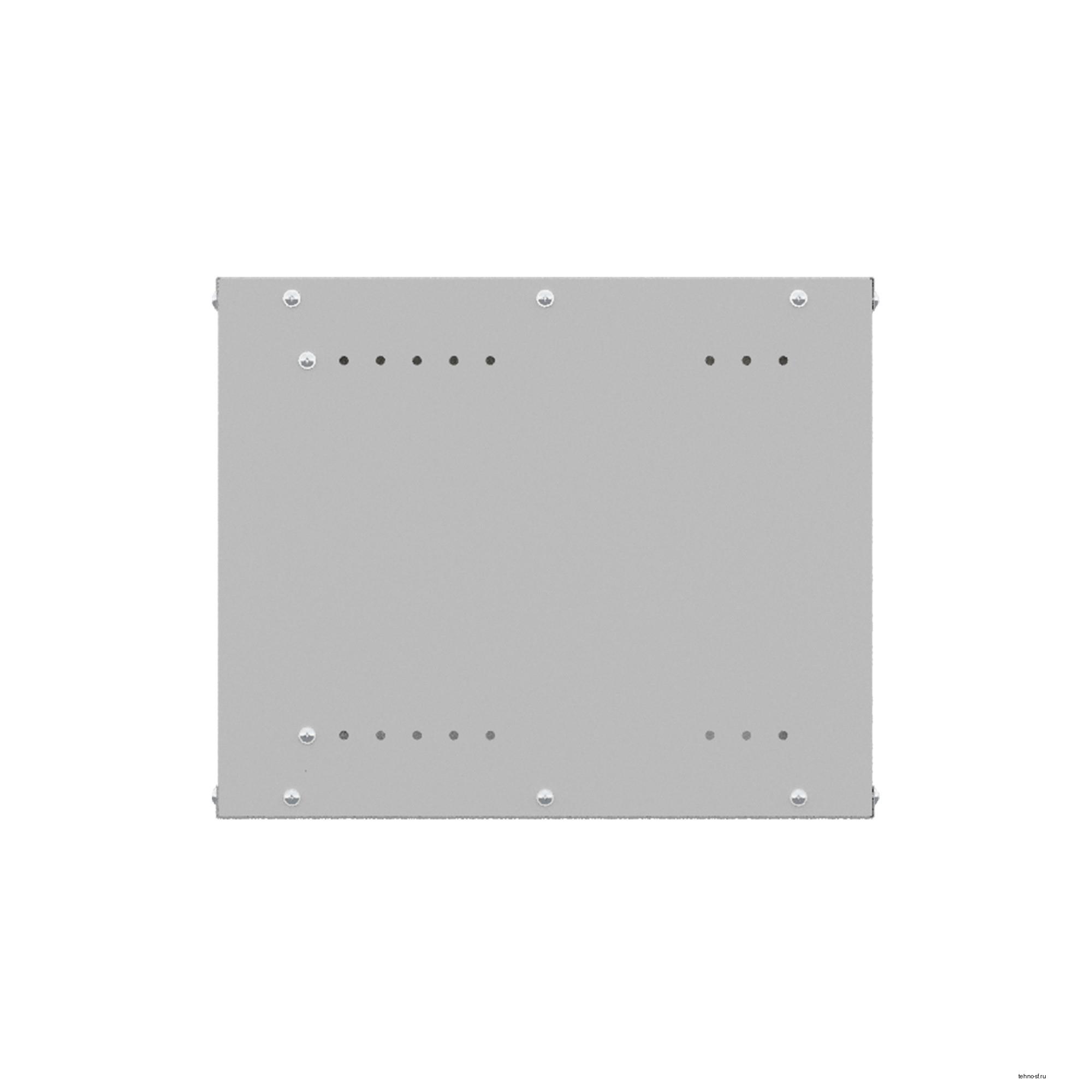 NTSS Шкаф настенный телекоммуникационный NTSS LIME 9U 550х450х500мм, 2 профиля 19, дверь стеклянная, боковые стенки несъемные, разобранный, серый RAL 7035 NTSS-WL9U5545GS