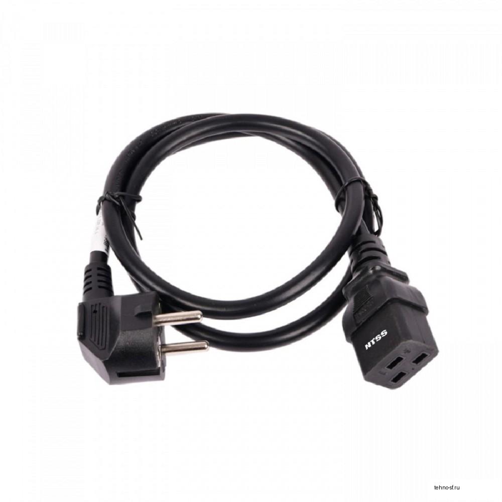 NTSS Шнур питания NTSS для БРП IEC 60320 C19 –   Schuko, 3х1.5, 1.8 м, ГОСТ NTSS-PC19771