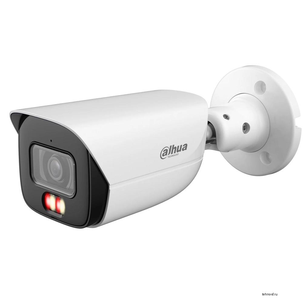 DAHUA DH-IPC-HFW3249EP-S-IL-0360B Уличная цилиндрическая IP-видеокамера 2Мп, 1/2.9” CMOS, объектив 3.6мм, видеоаналитика, микрофон, ИК 50м, LED 50м, IP67, металл