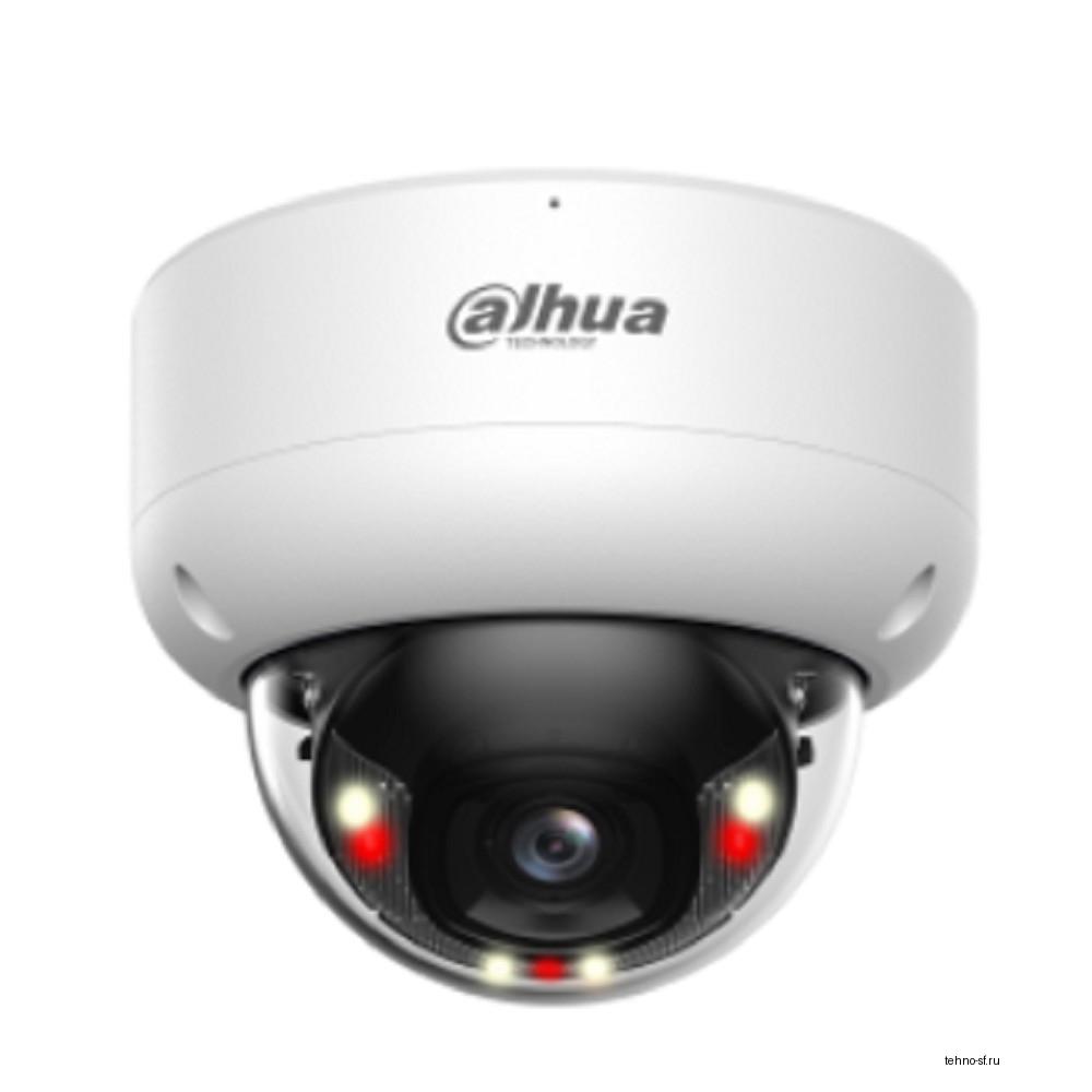DAHUA DH-IPC-HDBW3449EP-S-IL-0360B Уличная купольная IP-видеокамера 4Мп; 1/2.9” CMOS; объектив 3.6мм видеоаналитик ИК 40м, LED 40м; IP67, IK10;корпус: металл