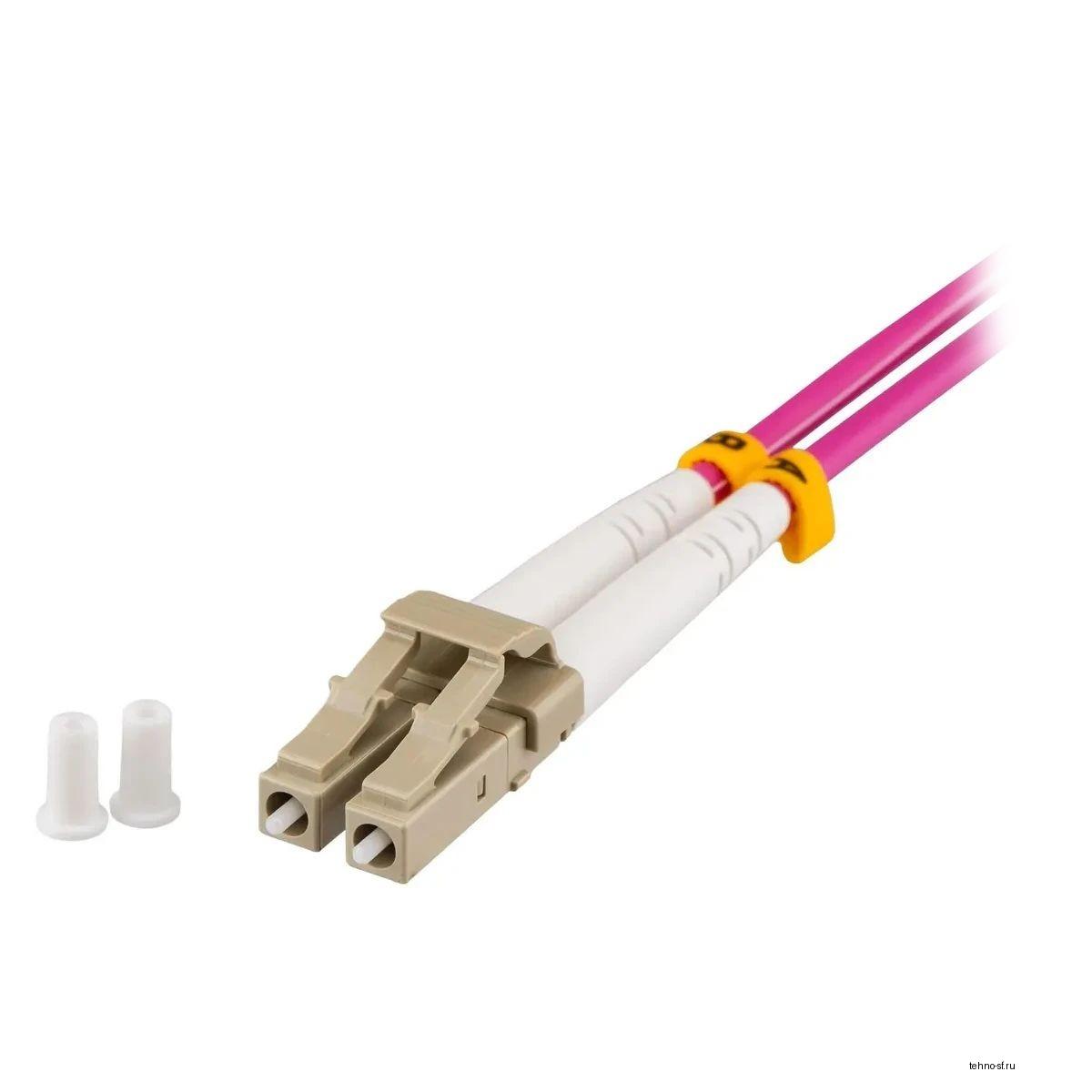 Rexant (50-2611-15) Патч-корд оптический LC/PC(UPC)-LC/PC(UPC) 50/125 ОМ4 (MM) Duplex 15м