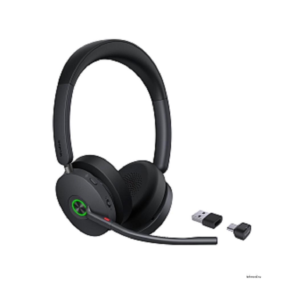 Yealink BH74 UC USB-C/A Гарнитура Беспроводная Bluetooth, HD звук, Шумоподавление ANC,Черная