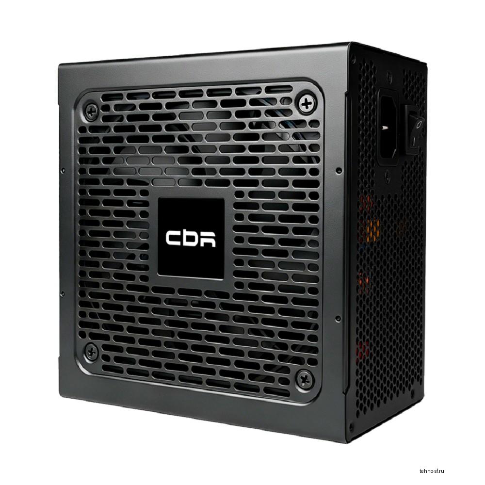 Блок питания CBR ATX 750W, 80+ Bronze, DC-DC, APFC, 12cm fan, 20+4pin/1*8-pin(4+4P)/4*6+2pin/3*IDE/6*SATA/1*FDD, 1.5м кабель питания, чёрный [PSU-ATX750-12MB] BOX
