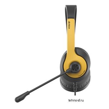 Повреждение упаковки A4Tech Fstyler FH100U желтый/черный 2м накладные USB (FH100U (BUMBLEBEE))
