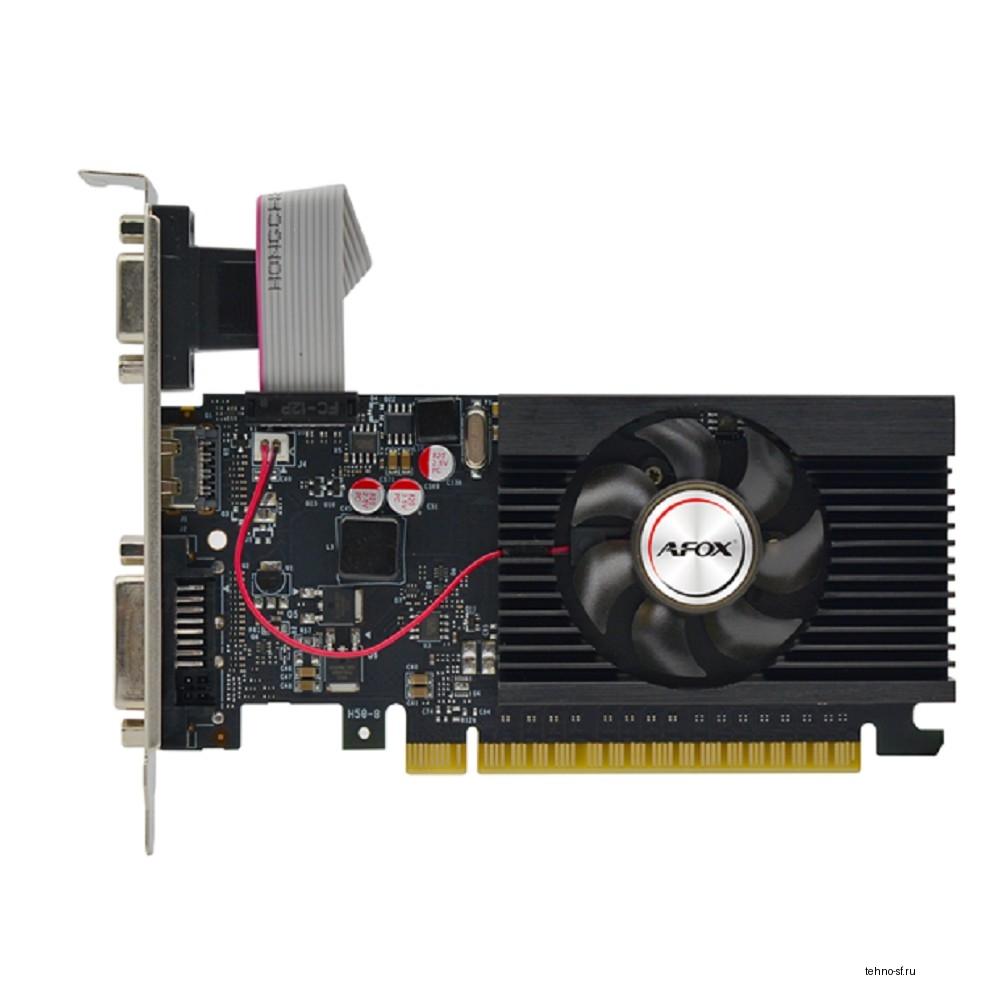 Повреждение упаковки Видеокарта AFOX GT710 4GB 64bit DDR3 VGA/DVI/HDMI LP 1FAN (AF710-4096D3L5-V3) RTL