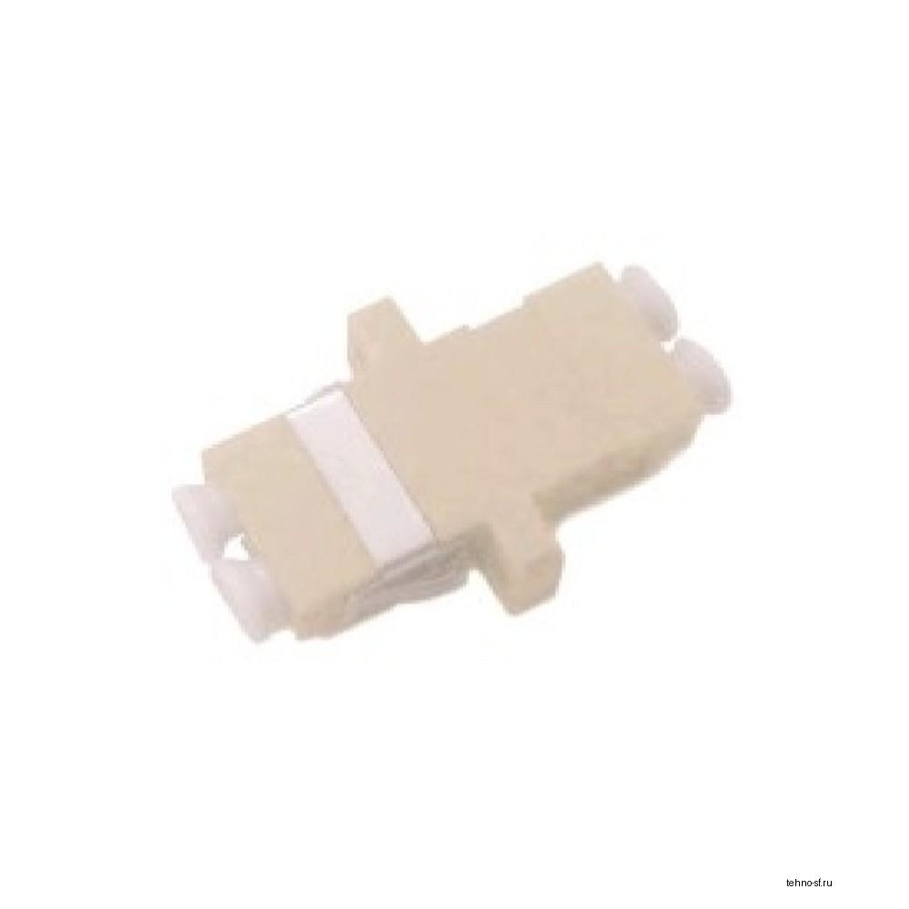 Rexant (50-6084) Оптический проходной адаптер LC-LC Duplex MM UPC пластиковый корпус бежевый (Упаковка 10 шт)