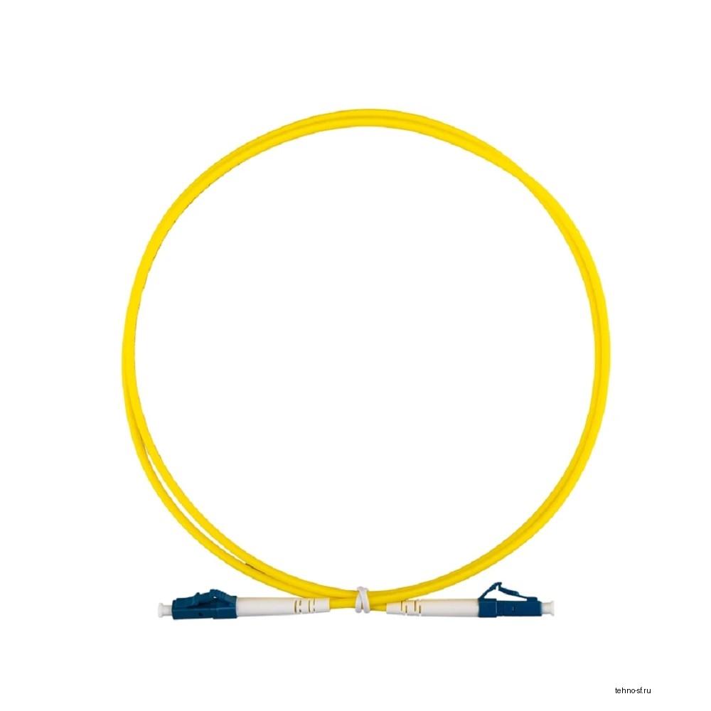 Rexant (50-1111-5) Патч-корд оптический одномодовый (SM) 9/125 OS2 разъемы zip-cord LC/UPC-LC/UPC 3мм Simplex LSZH 5м желтый
