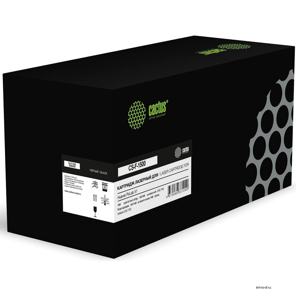 Повреждение упаковки Картридж лазерный Cactus CS-F-1500 55080066 черный (1500стр.) для Huawei PixLab X1