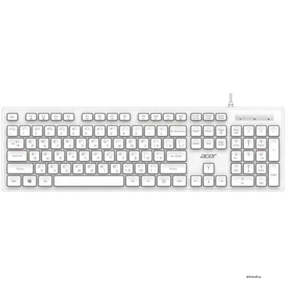 Acer OCC504 [ZL.ACC11.00N] Комплект (клавиатура + мышь) клав:белый мышь:белый USB Multimedia