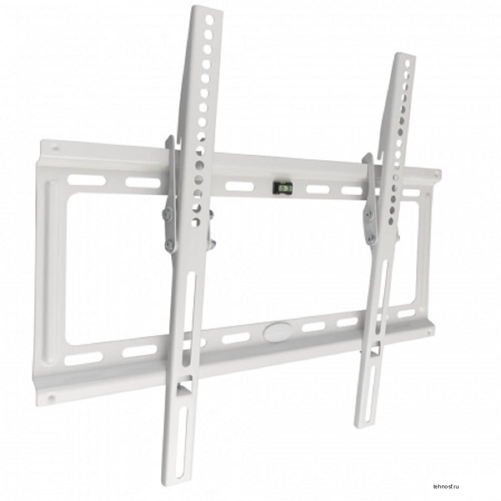 Kromax IDEAL-4 new white, наст. для TV 22"-65", max 50 кг, 1 ст св., нак. 0°-10°, от ст. 23 мм, max VESA 400x400 мм.