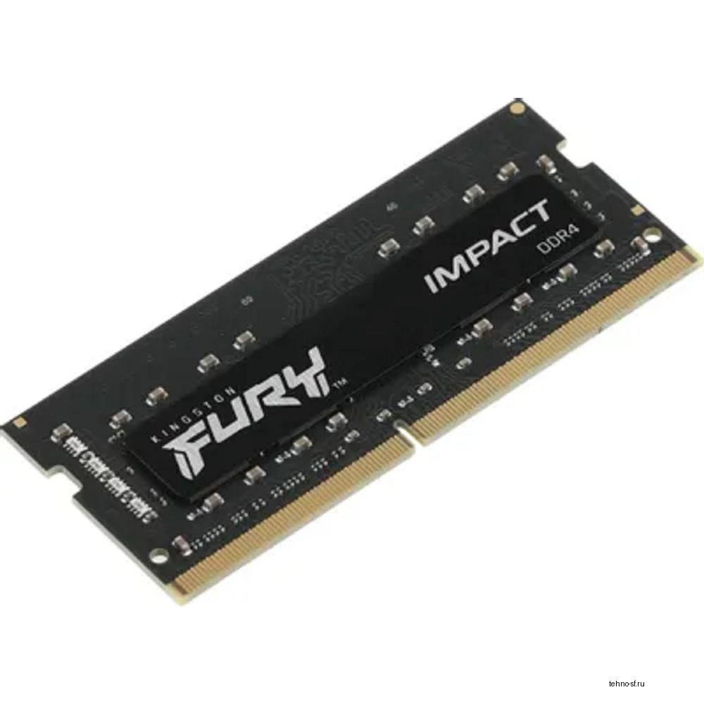 Kingston DDR4 SODIMM 8GB  3200MHz  CL20 FURY Impact KF432S20IB/8
