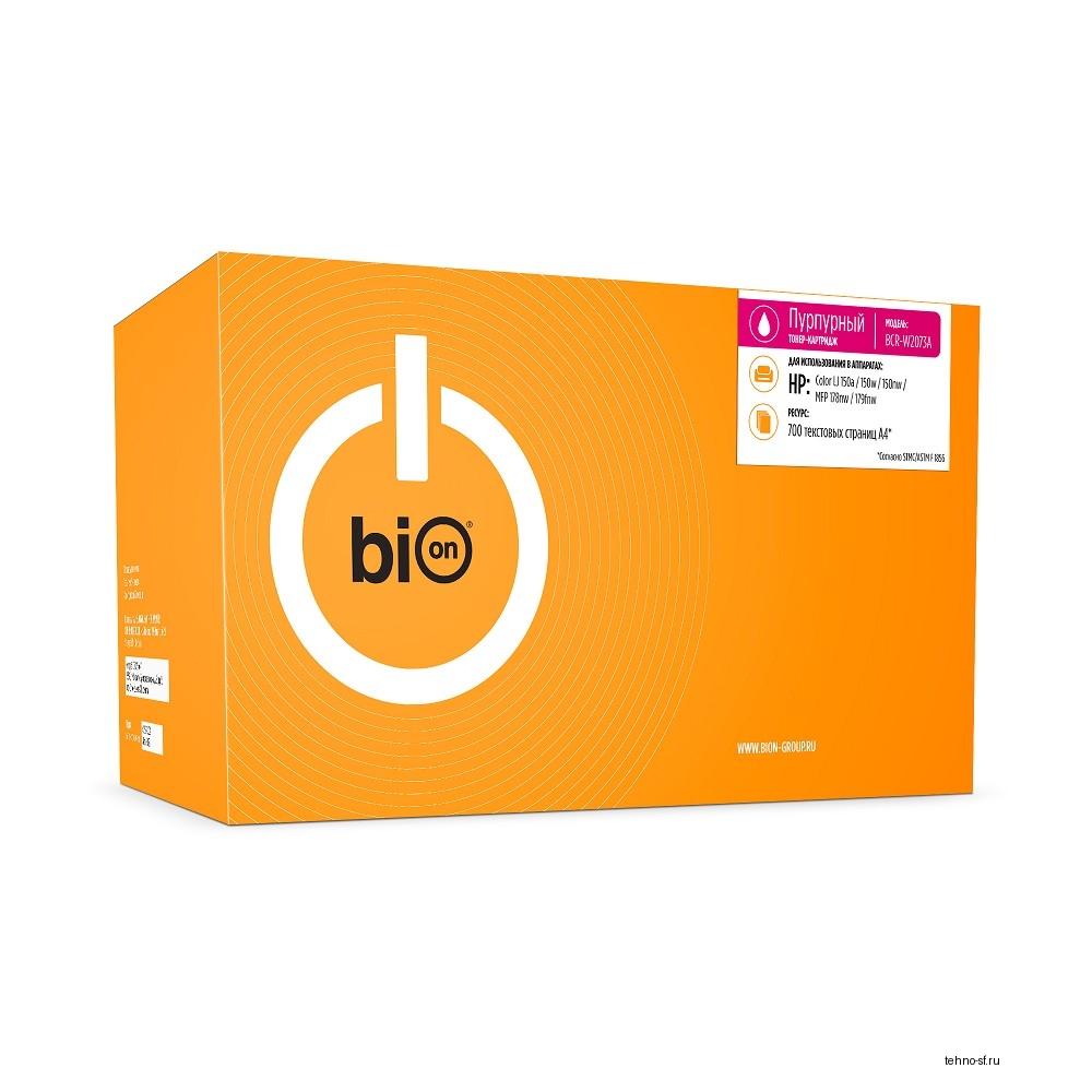 Bion BCR-W2073A Картридж для HP {Color Laser 150a/150w/150nw, MFP 178nw/179fnw} (700  стр.), Пурпурный, с чипом