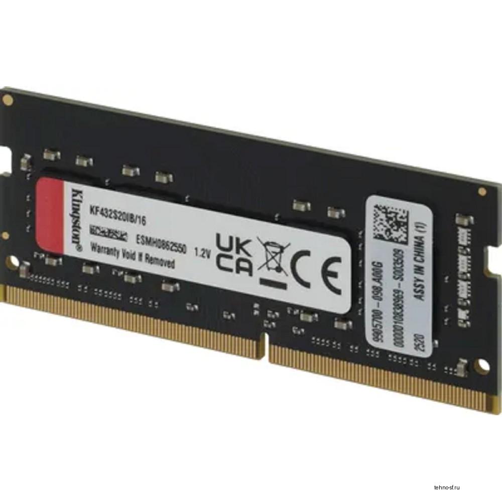 Kingston DDR4 SODIMM 16GB  3200MHz CL20 FURY Impact KF432S20IB/16