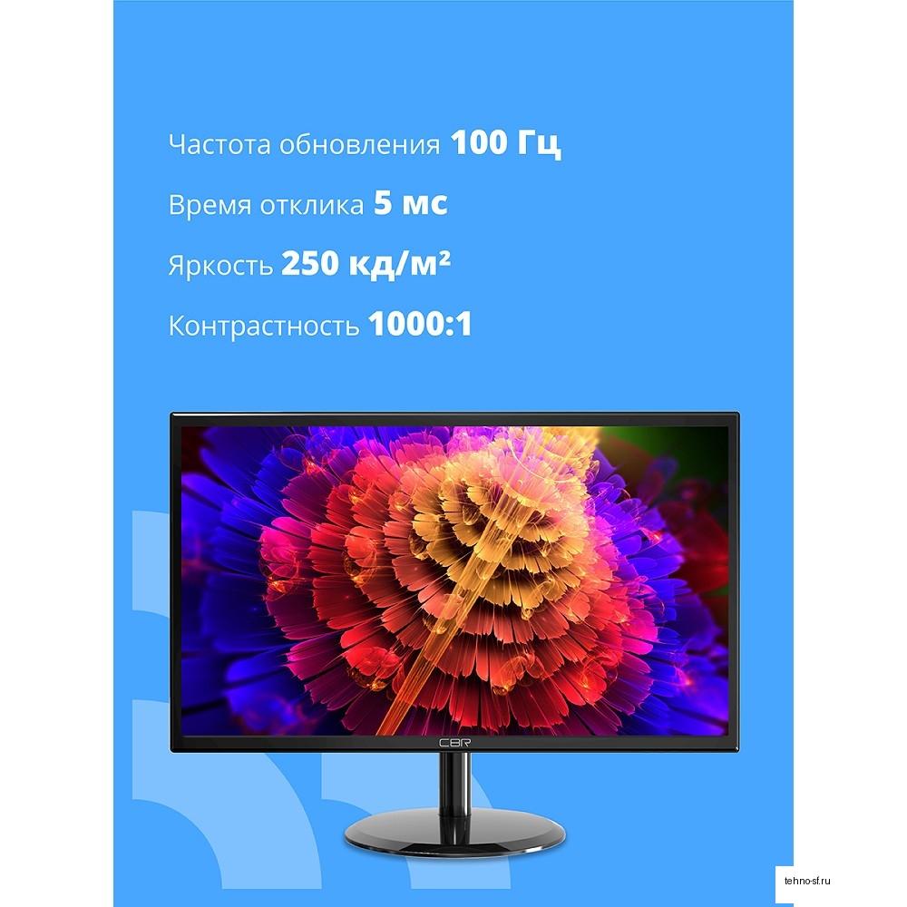 CBR LCD Монитор 21.5" MF-2201, IPS, FHD 1920x1080, 100Гц, 1*HDMI/1*VGA, внутренний БП, черный, кабель HDMI, VESA крепление для миниПК [LCD-MF2201-OPC]