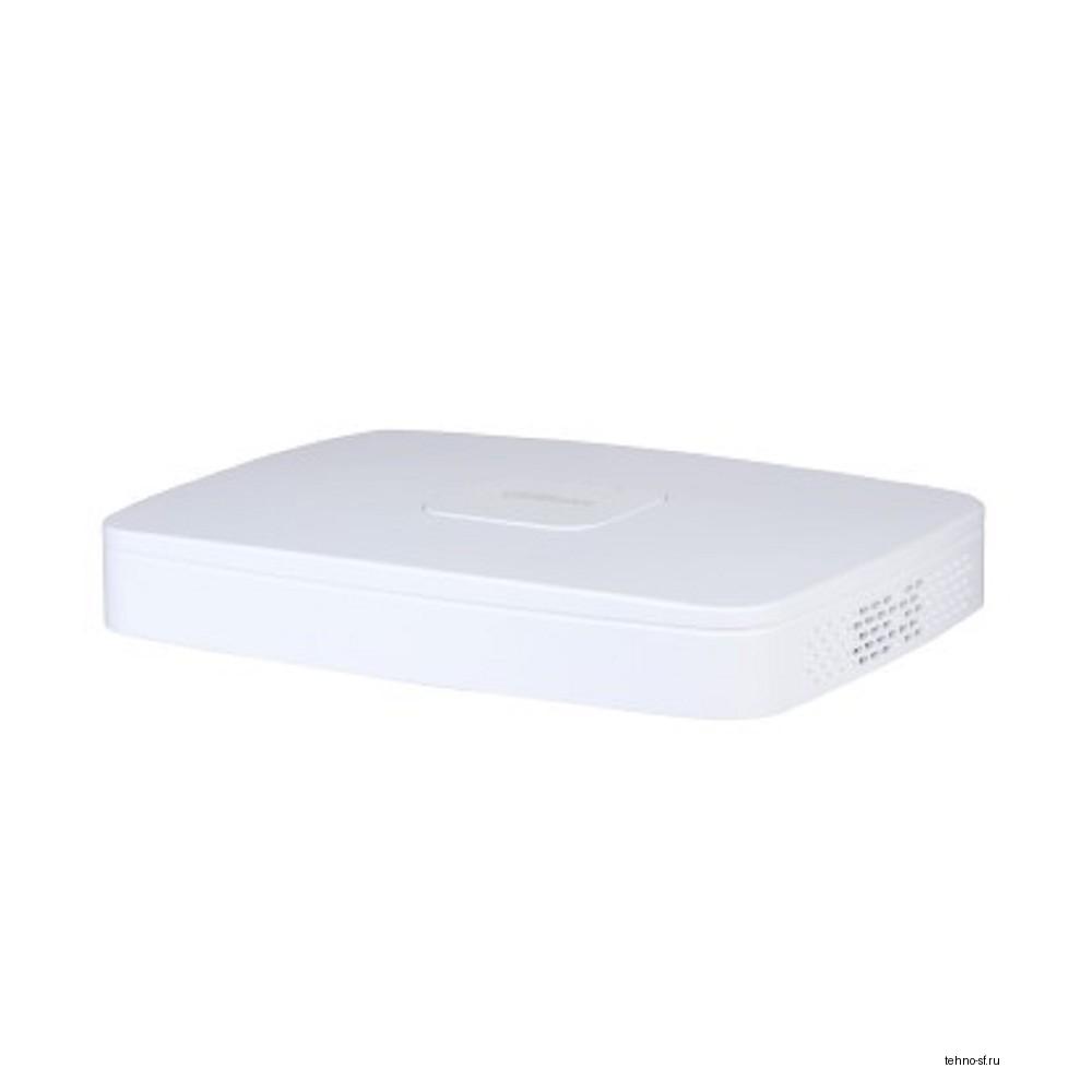 DAHUA DHI-NVR4108-8P-EI 8-канальный IP-видеорегистратор c PoE, 4K, H.265+, видеоаналитика, входящий поток до 256Мбит/с, 1 SATA III до 16Тбайт